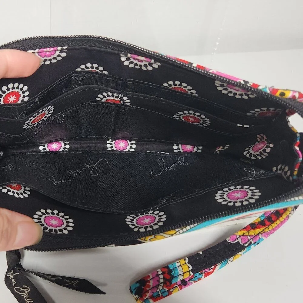 Vera Bradley Parisian Paisly and Floral Wristlet Wallet
